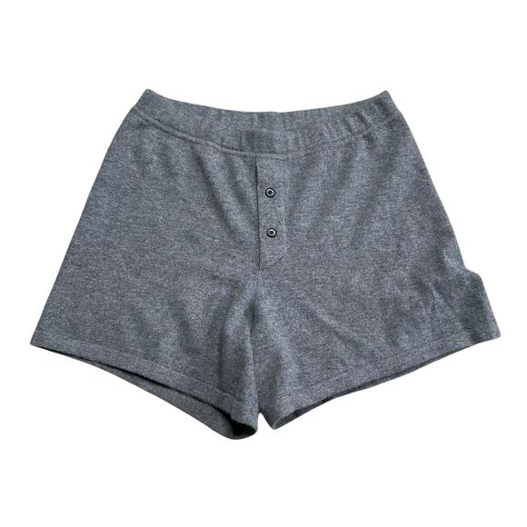 GUEST IN RESIDENCE Gray Cashmere Pull On Everywhere Shorts Women's Size Small - Picture 1 of 5